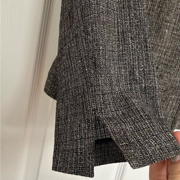 J Jill Blazer Womens Gray Tweed Lightweight Linen Blend Blazer Size Medium Tall - Picture 7 of 13